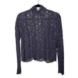 Wilfred Aritzia Dalida Lace Mockneck Top Medium
